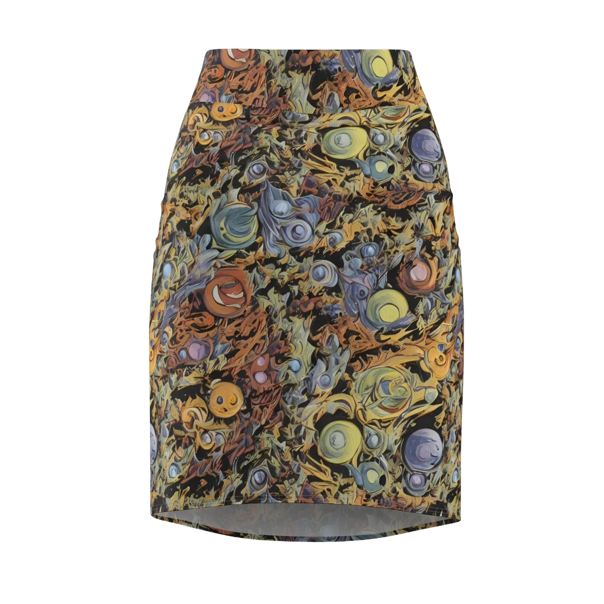 Mineral Maelstrom on Pencil Skirt — Front