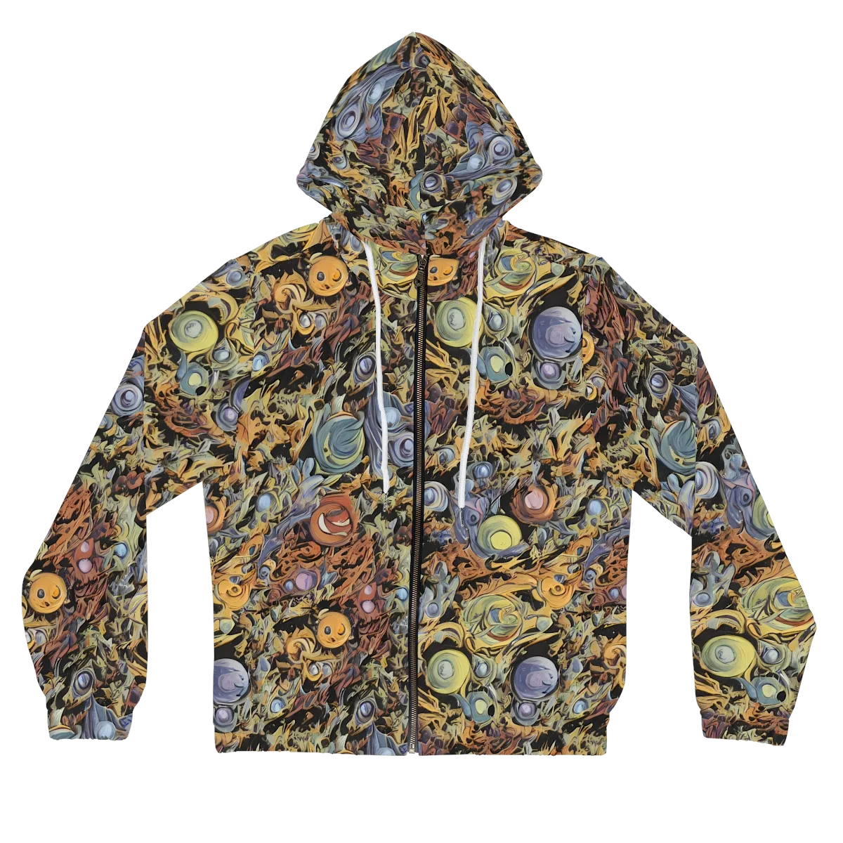 Mineral Maelstrom on Women's Full-Zip Hoodie — Front