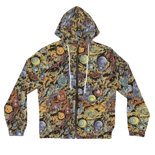 Mineral Maelstrom on a Women's Full-Zip Hoodie