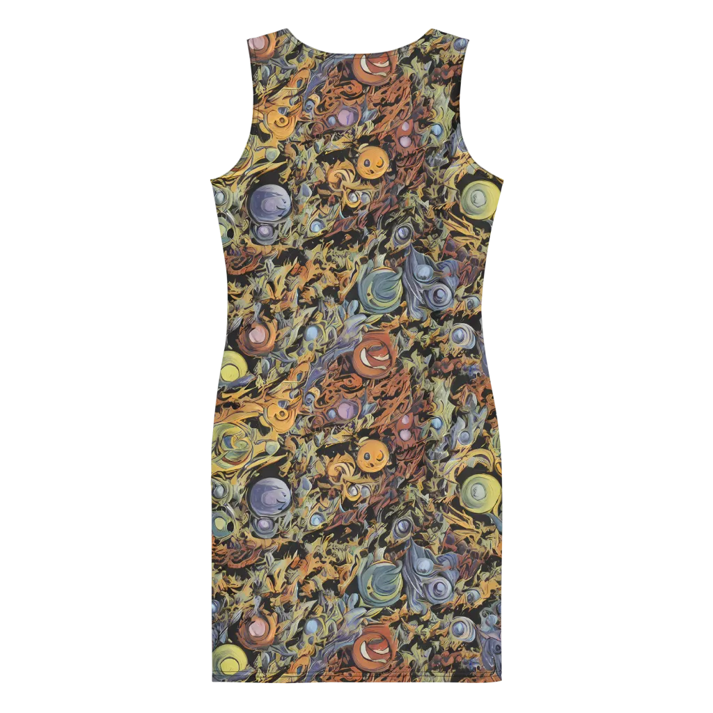 Mineral Maelstrom on Bodycon Dress — Back