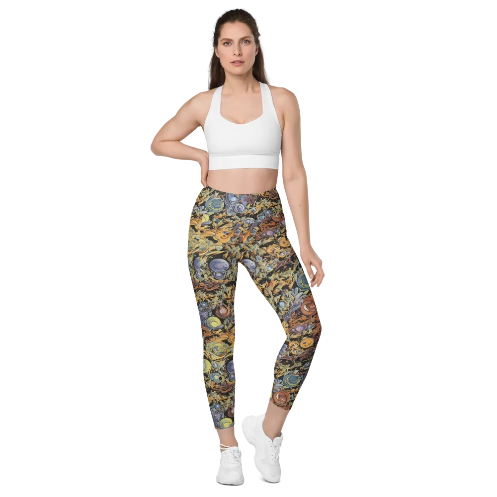 Mineral Maelstrom on Leggings with Pockets — Front