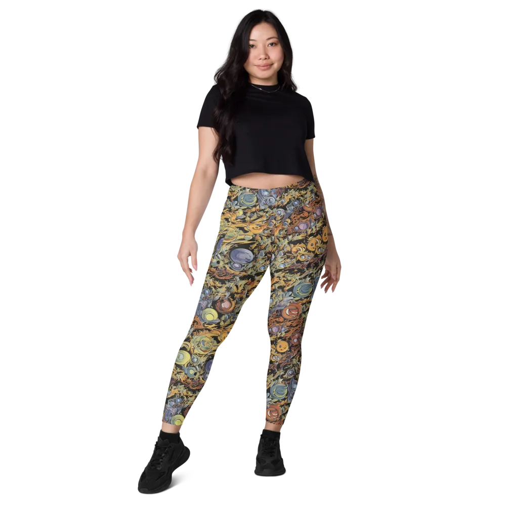 Mineral Maelstrom on Leggings with Pockets — Front