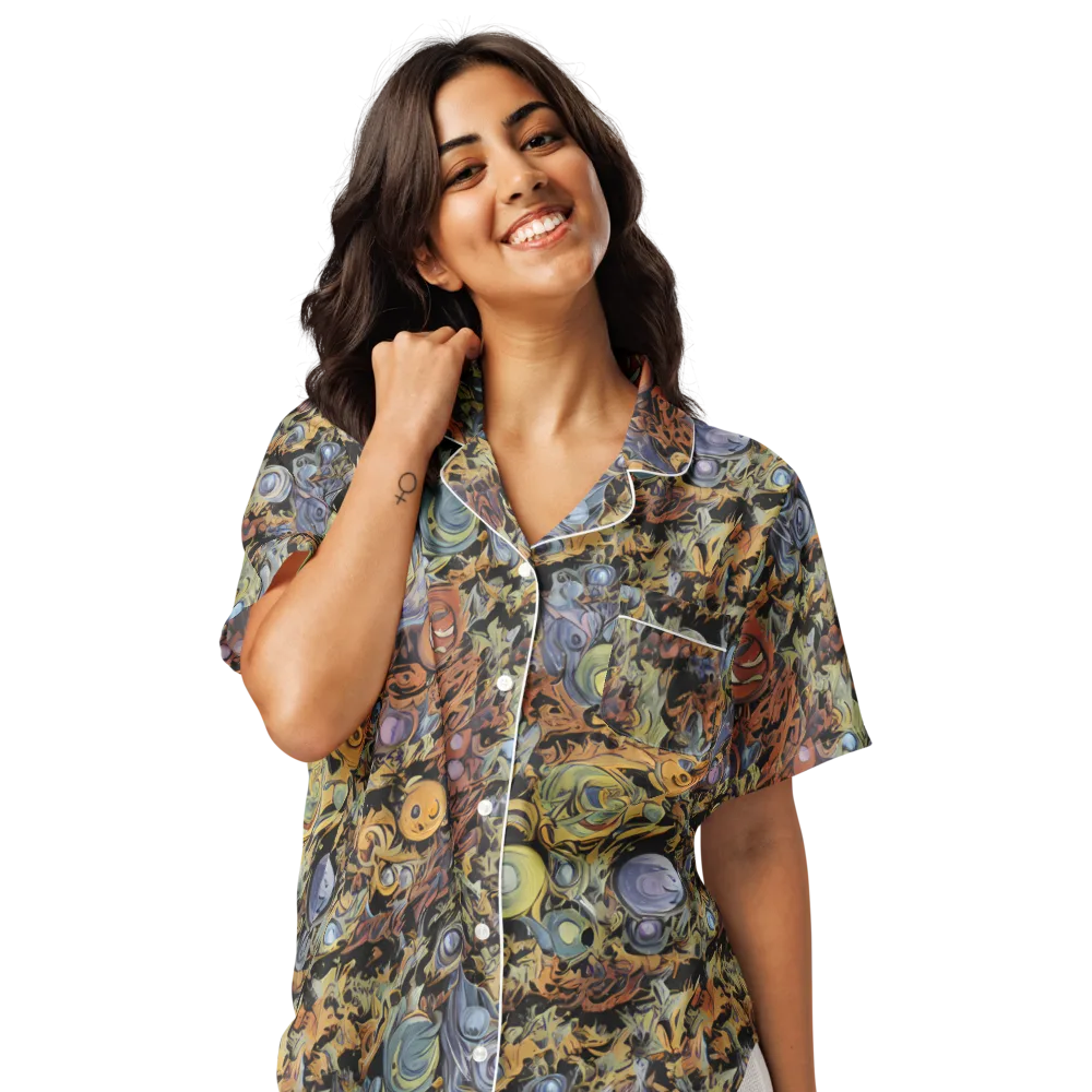 Mineral Maelstrom on Women's Short Sleeve Pajama Top — Front