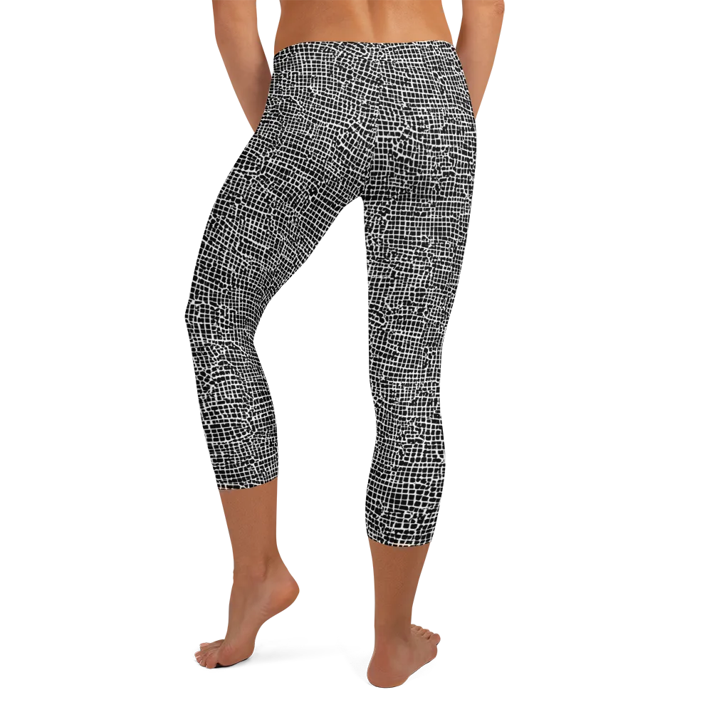 Gridstorm on Capri Leggings — Back