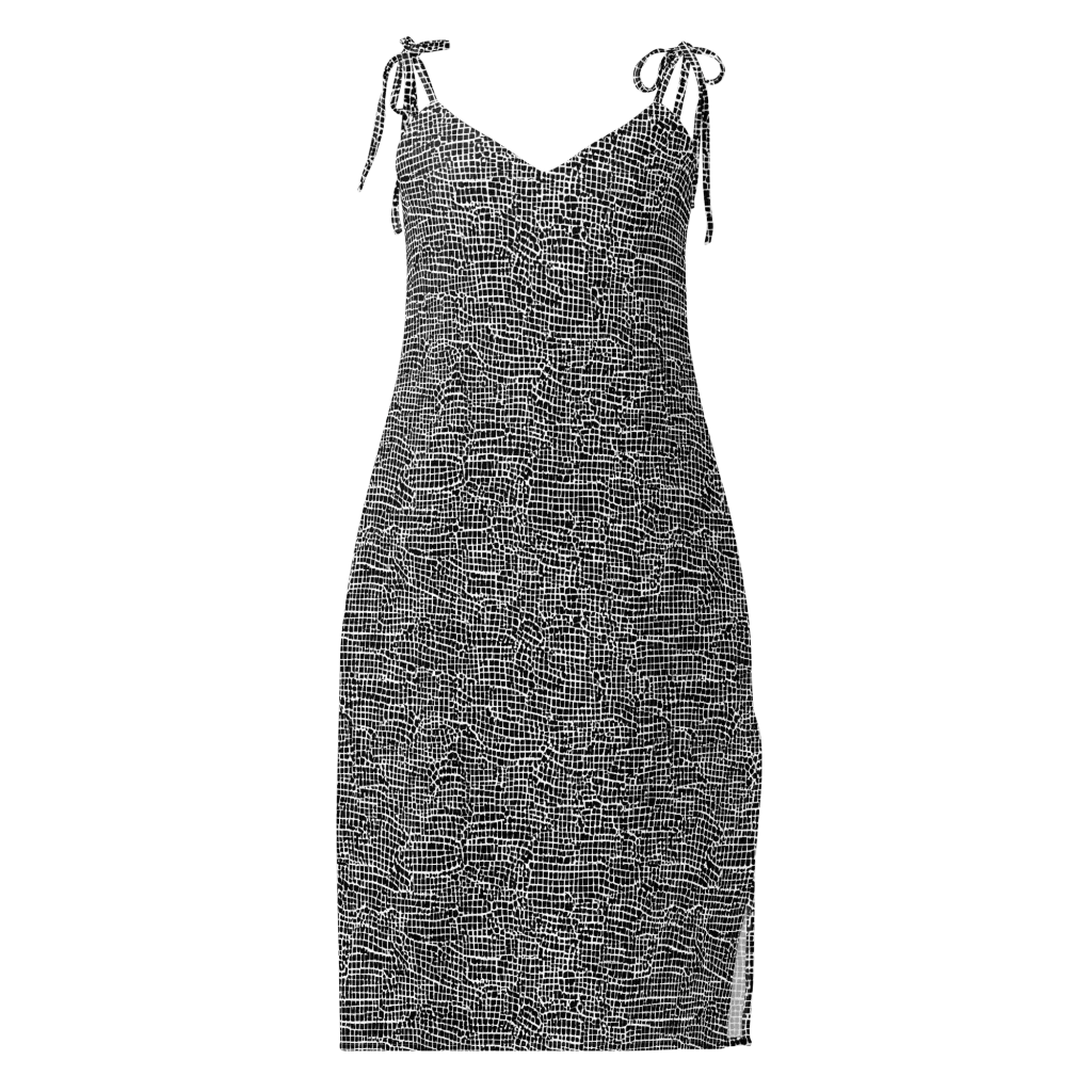 Gridstorm on Slip Dress — Front