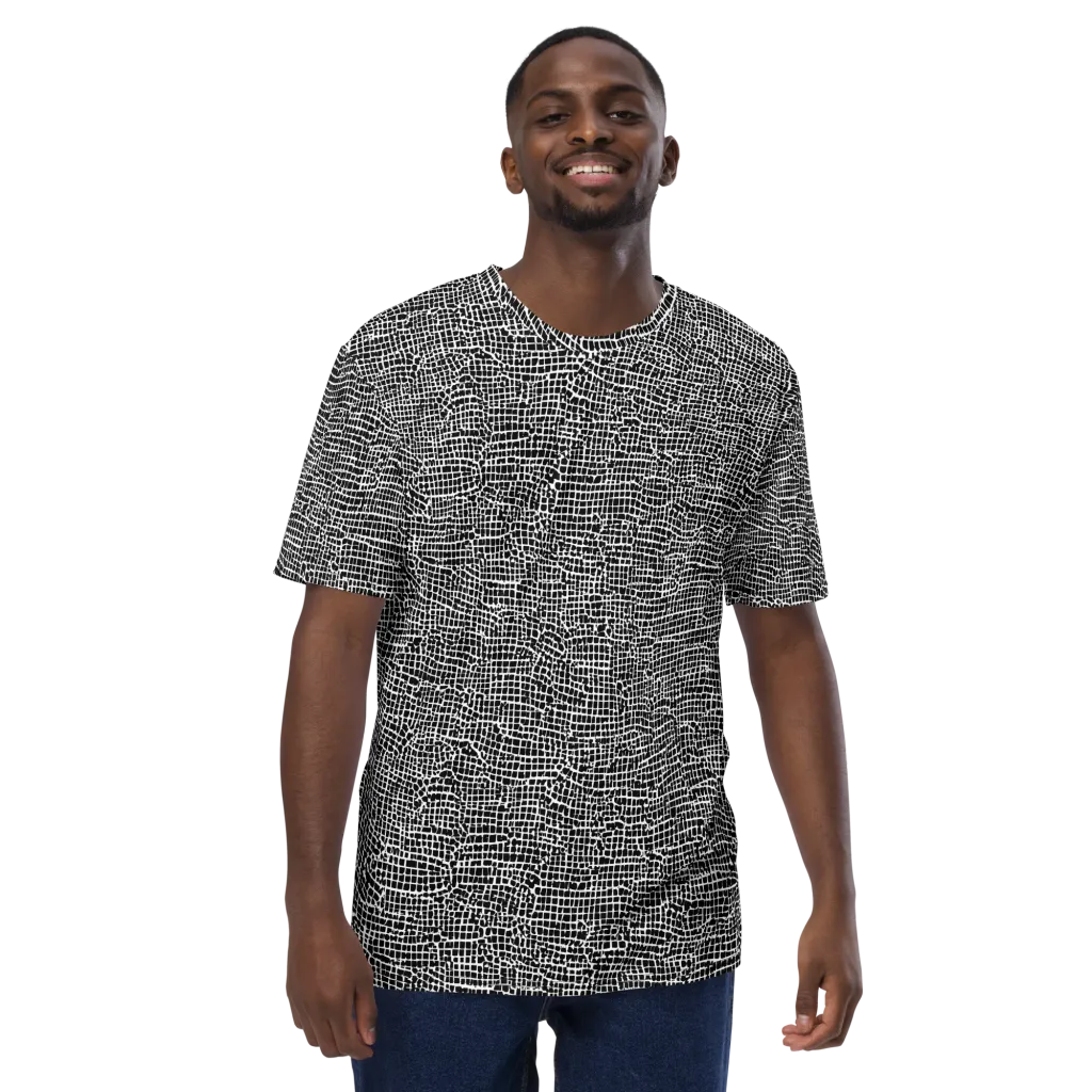 Gridstorm on Men's Crew Neck T-Shirt — Front