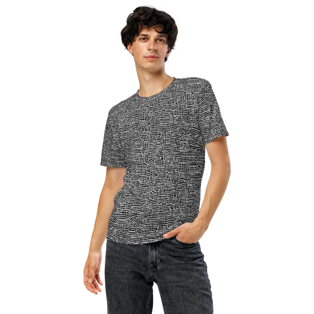 Gridstorm on Men's Crew Neck T-Shirt — Front