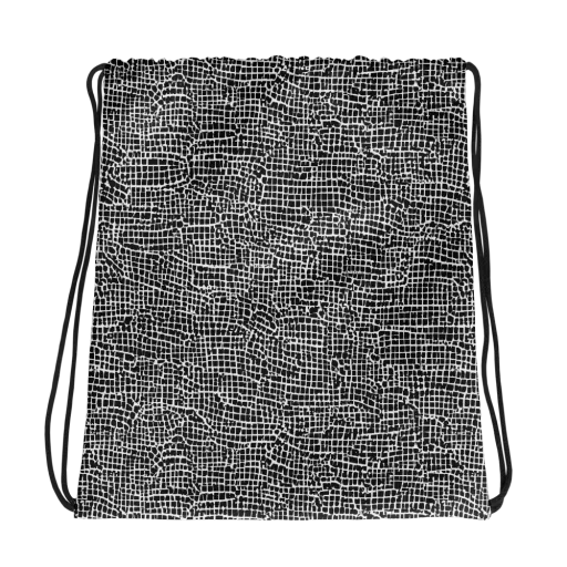 Gridstorm on a Drawstring Bag