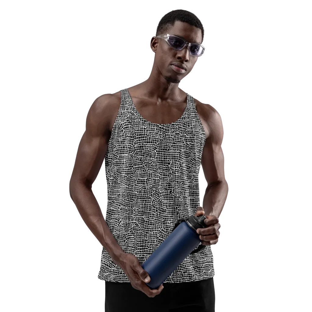 Gridstorm on Men's Tank Top — Front