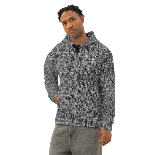 Gridstorm on a Cotton Hoodie