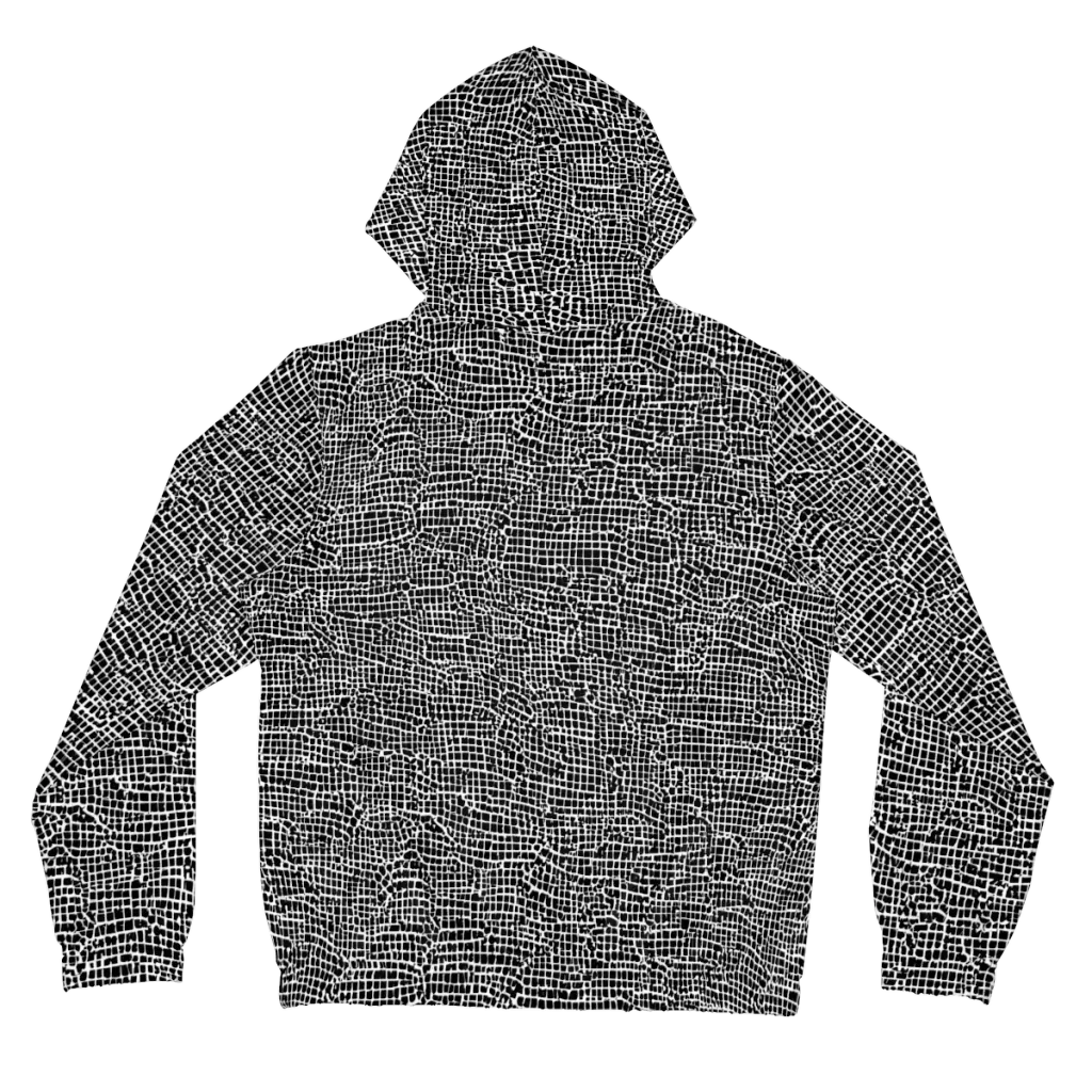 Gridstorm on Women's Full-Zip Hoodie — Back