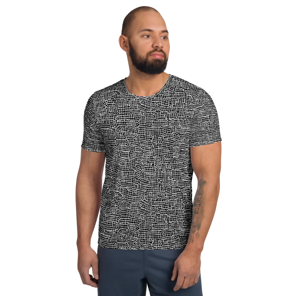 Gridstorm on Men's Athletic T-Shirt — Front