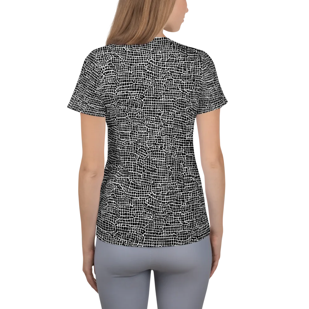 Gridstorm on Women's Athletic T-Shirt — Back