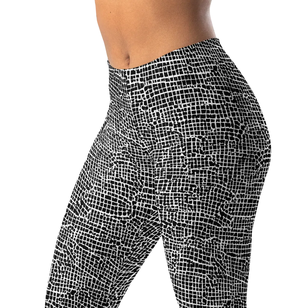 Gridstorm on Leggings — Left Front