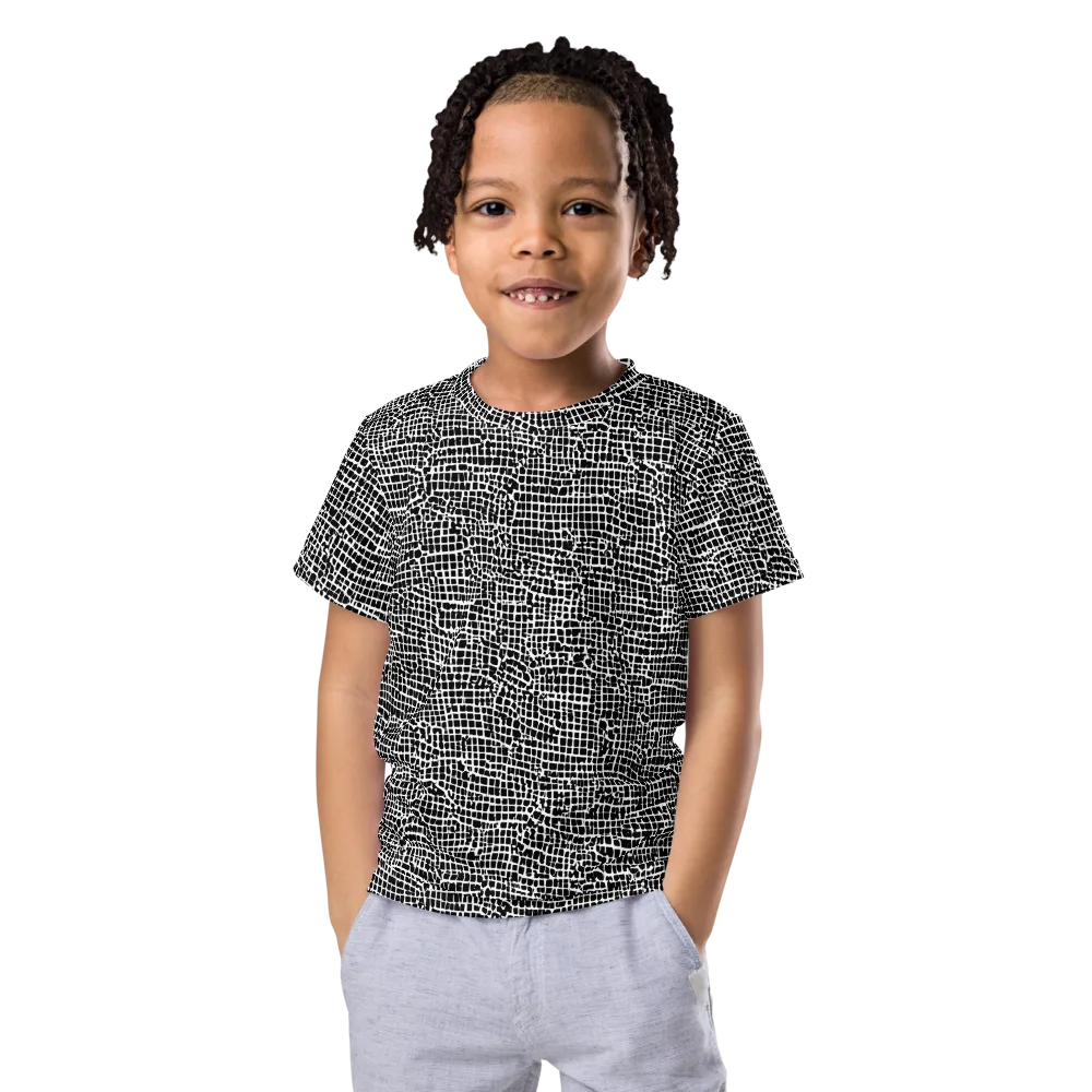 Gridstorm on Kids Crew Neck T-Shirt — Front
