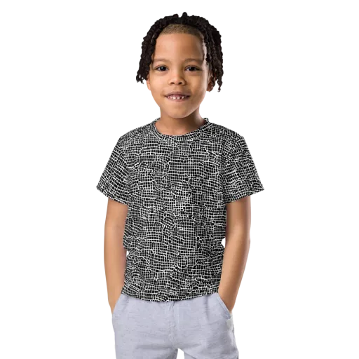 Gridstorm on a Kids Crew Neck T-Shirt