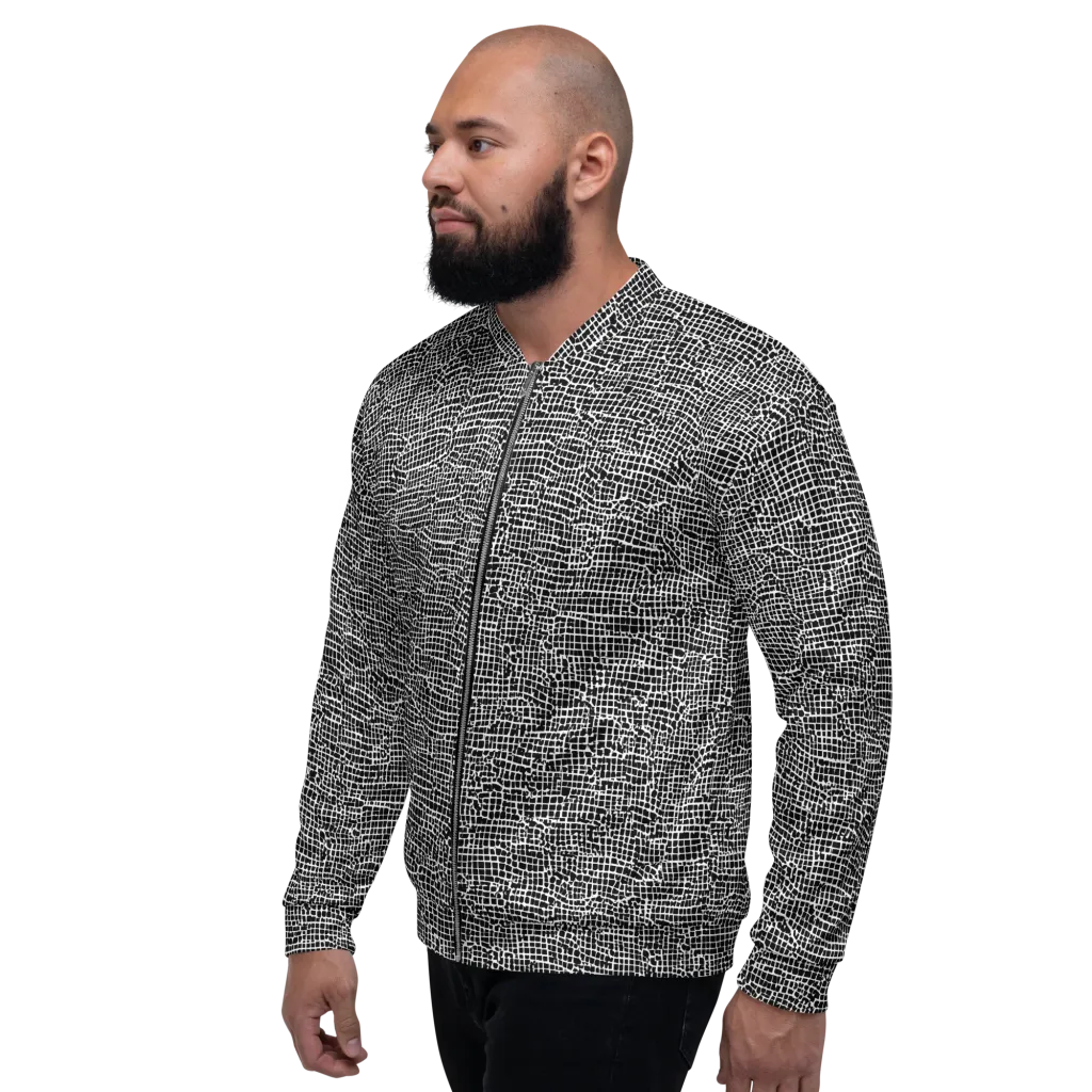 Gridstorm on Bomber Jacket — Left