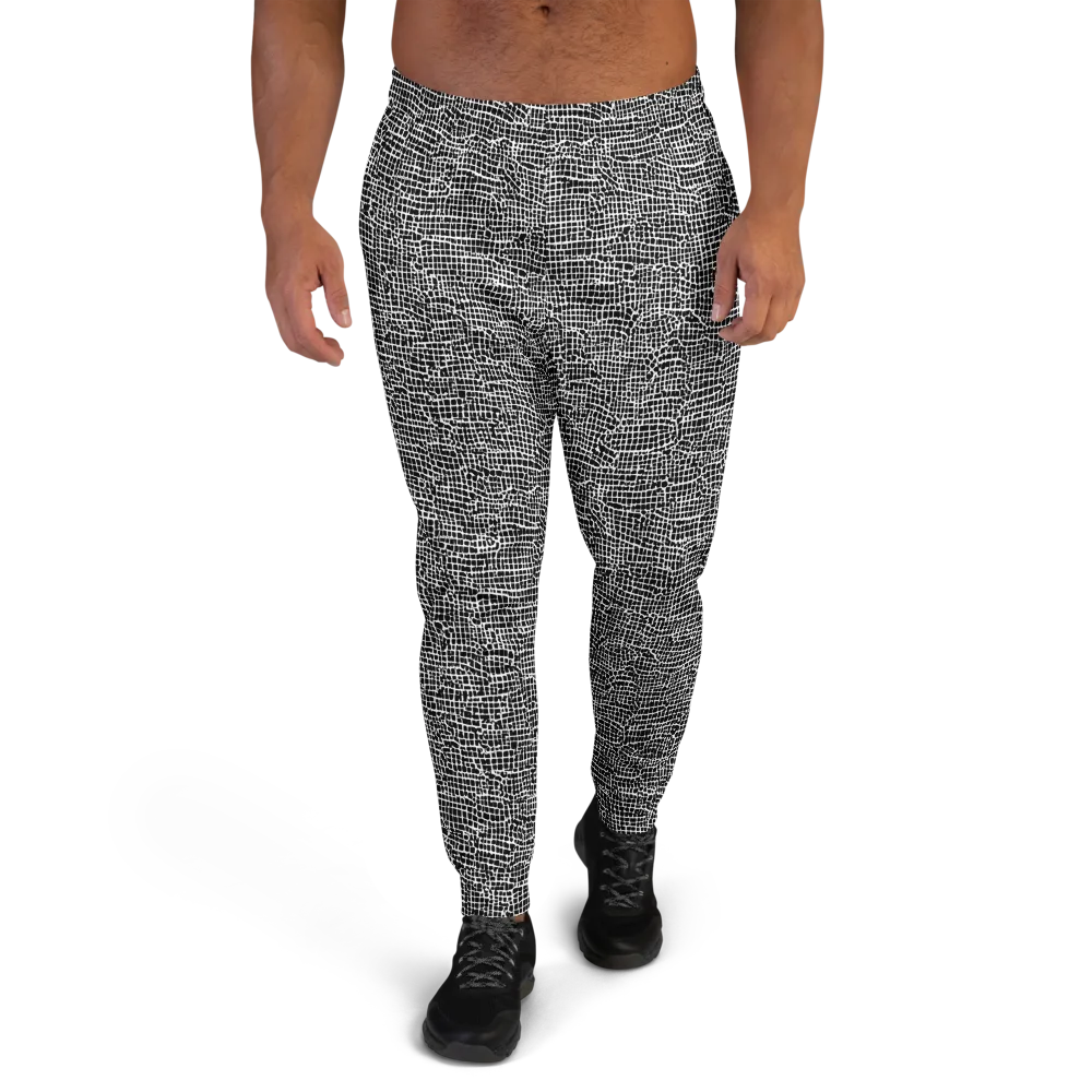 Gridstorm on Men's Joggers — Front