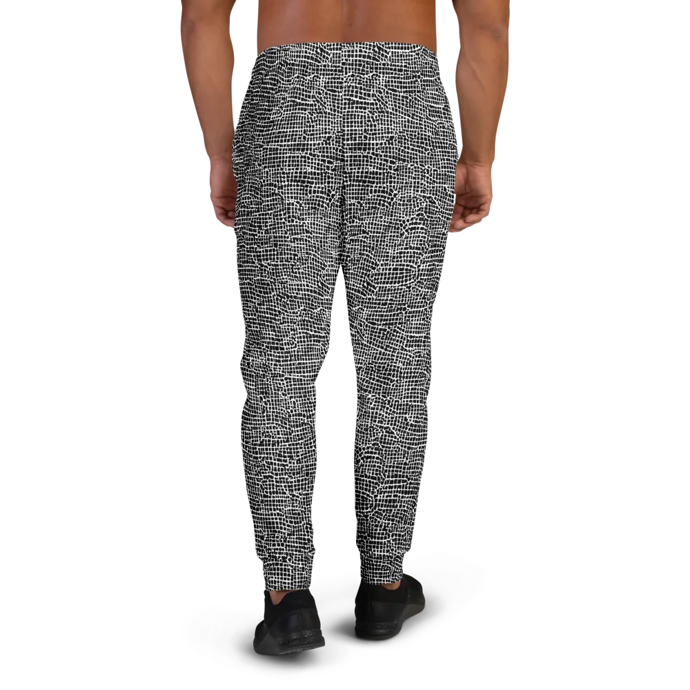 Gridstorm on Men's Joggers — Back
