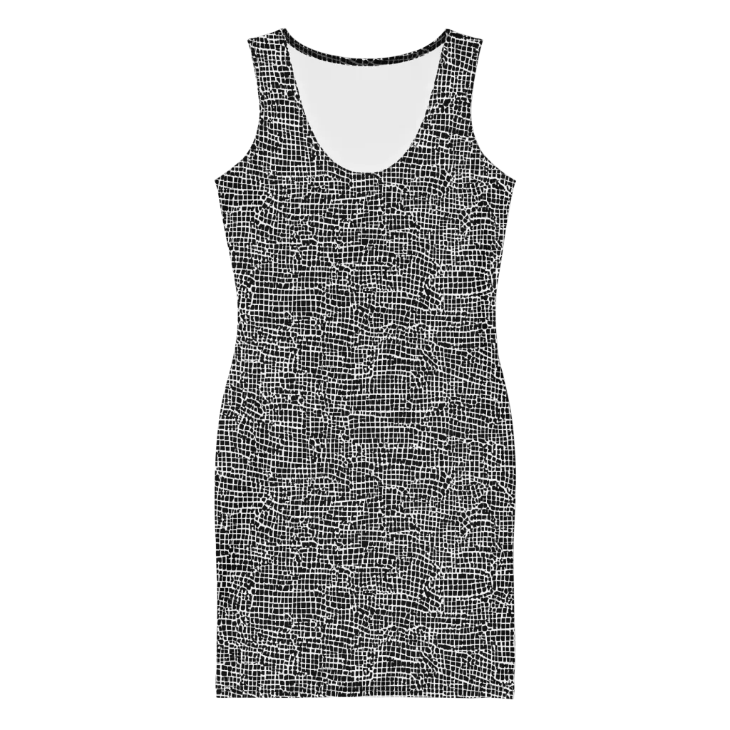 Gridstorm on Bodycon Dress — Front