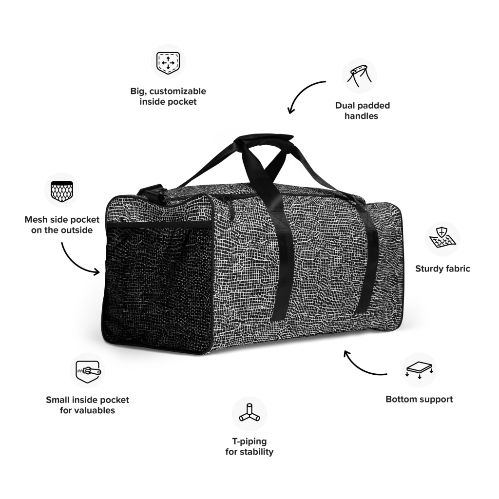 Gridstorm on Duffle Bag — Right Front