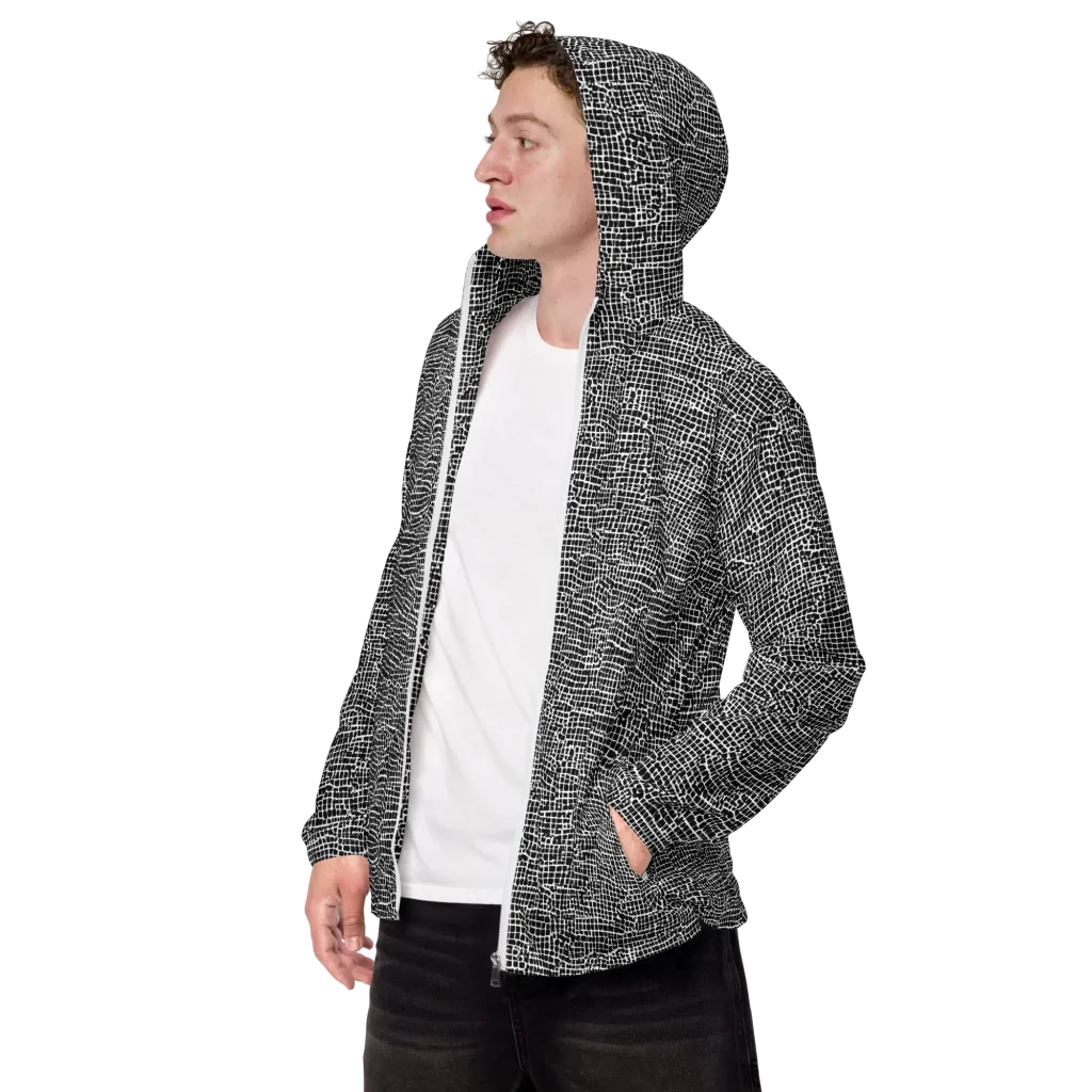 Gridstorm on Men's Windbreaker — Left Front