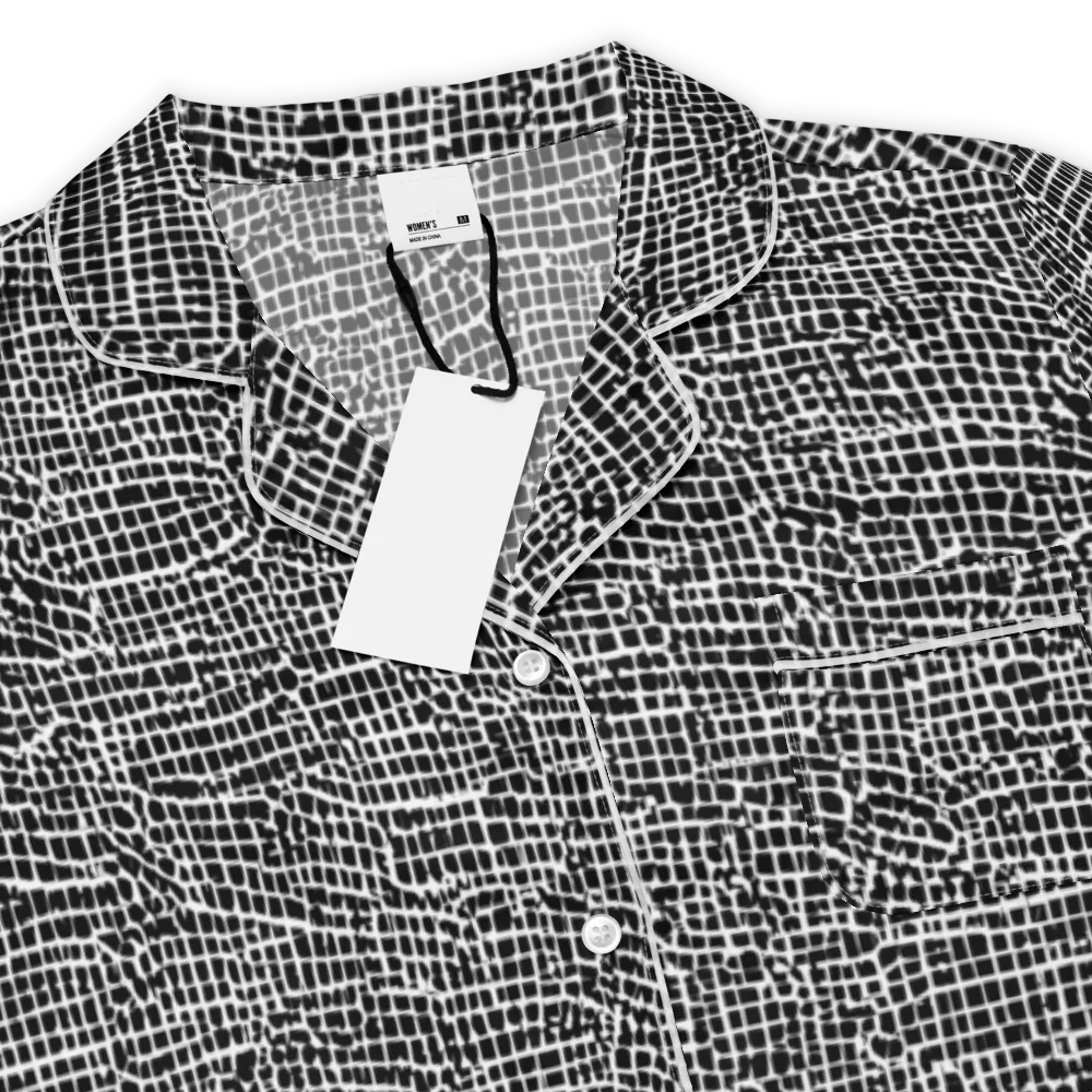 Gridstorm on Women's Short Sleeve Pajama Top — Product details