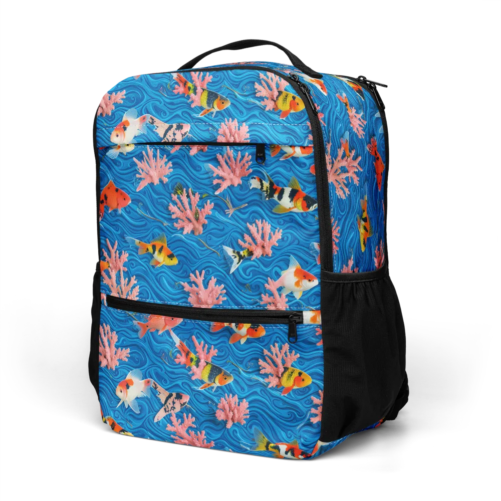 Neon Reef on Utility Backpack — Left Front