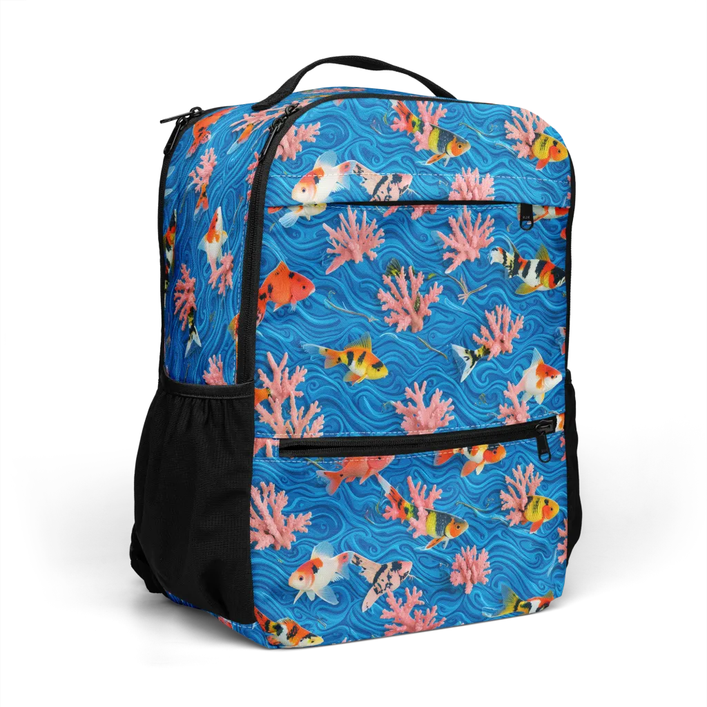 Neon Reef on Utility Backpack — Right Front