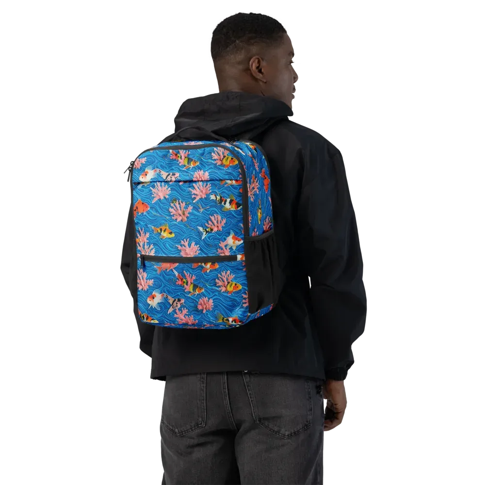 Neon Reef on Utility Backpack — Back