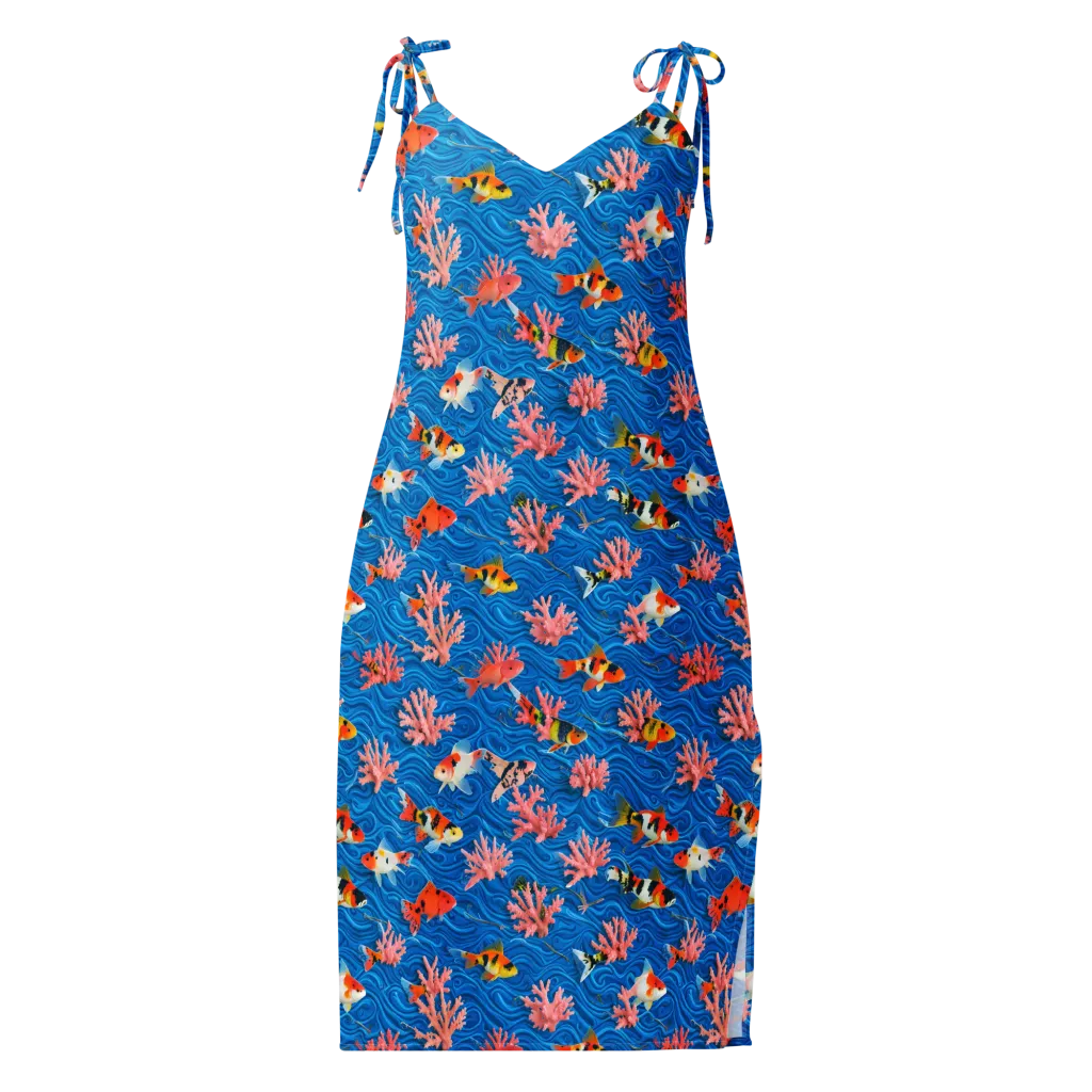 Neon Reef on Slip Dress — Front