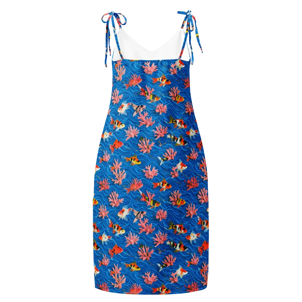 Neon Reef on Slip Dress — Back