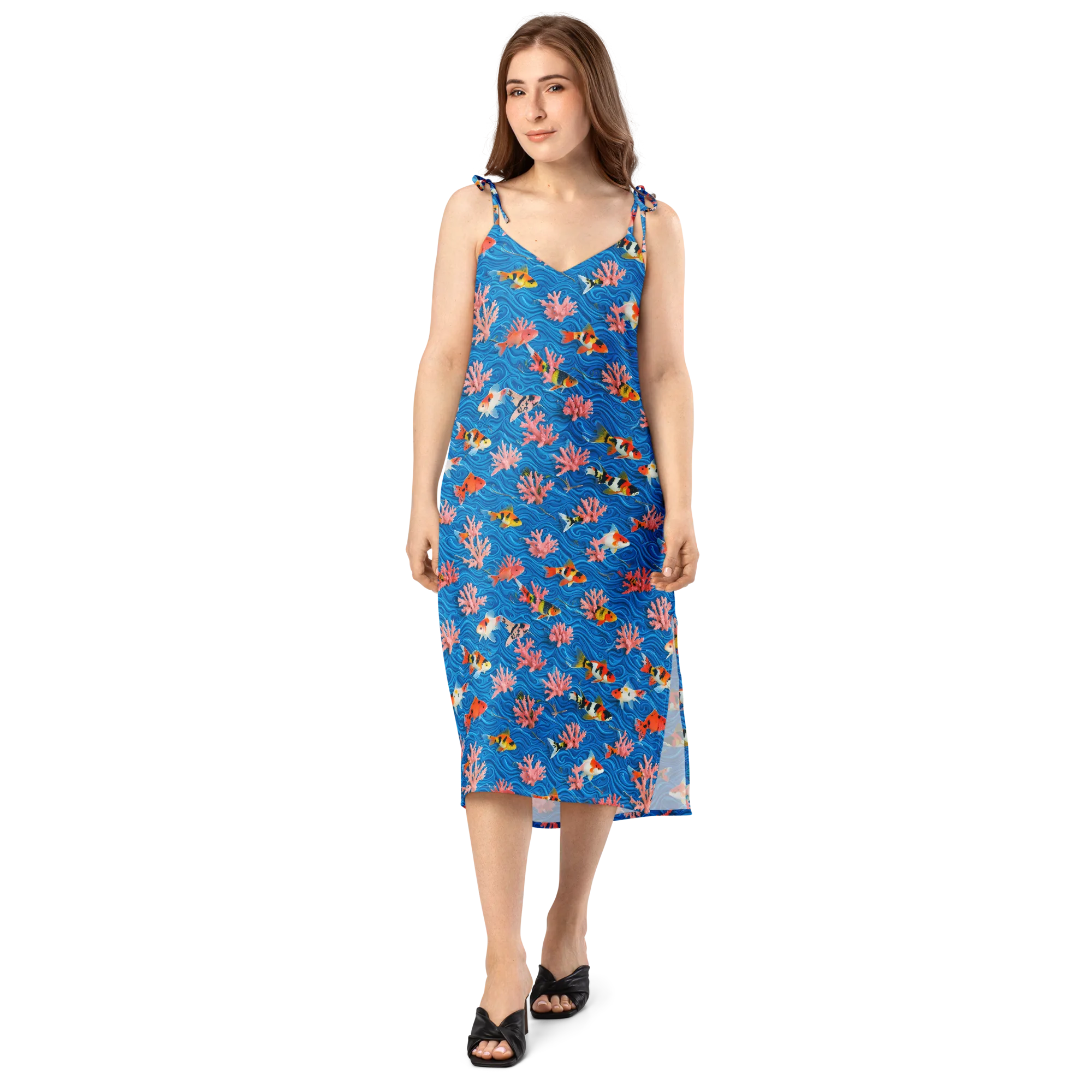 Neon Reef on Slip Dress — Front