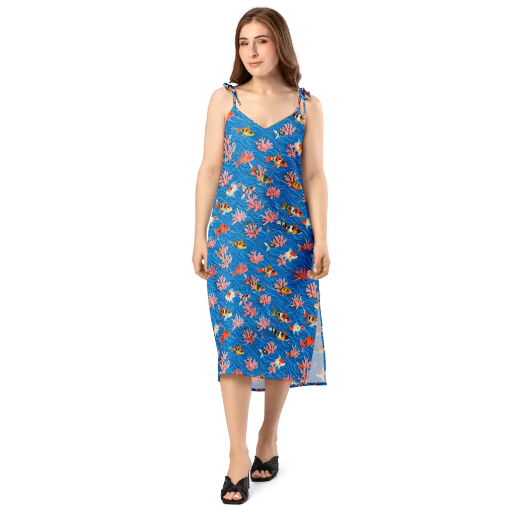 Neon Reef on Slip Dress — Front
