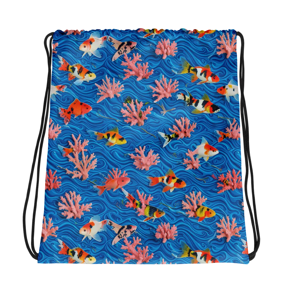 Neon Reef on Drawstring Bag — Photo