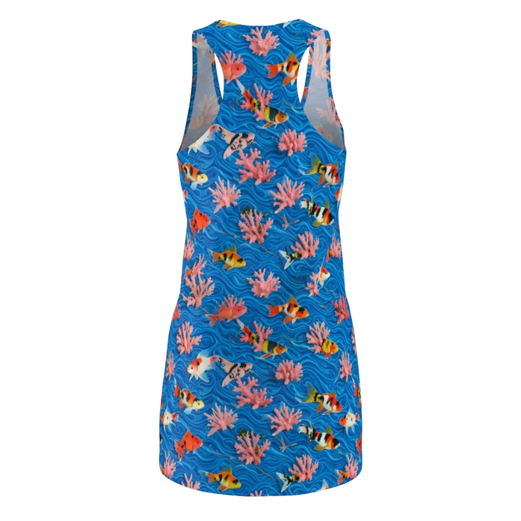 Neon Reef on Racerback Dress — Back