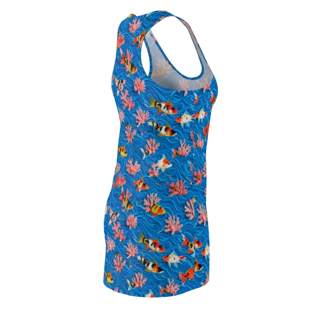 Neon Reef on Racerback Dress — Back Side