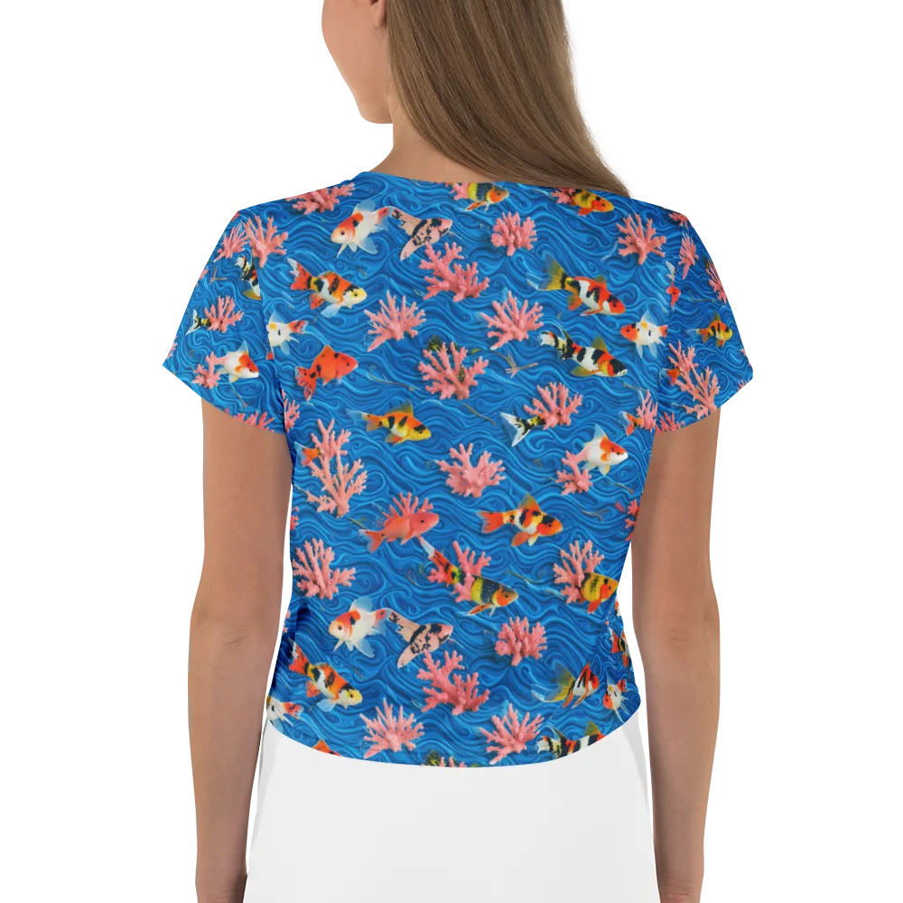 Neon Reef on Crop Tee — Back