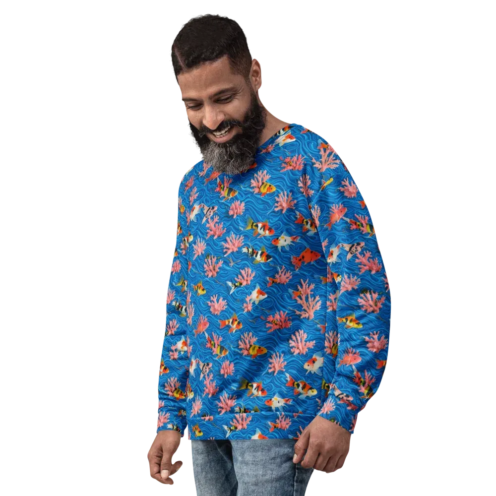 Neon Reef on Sweatshirt — Left Front