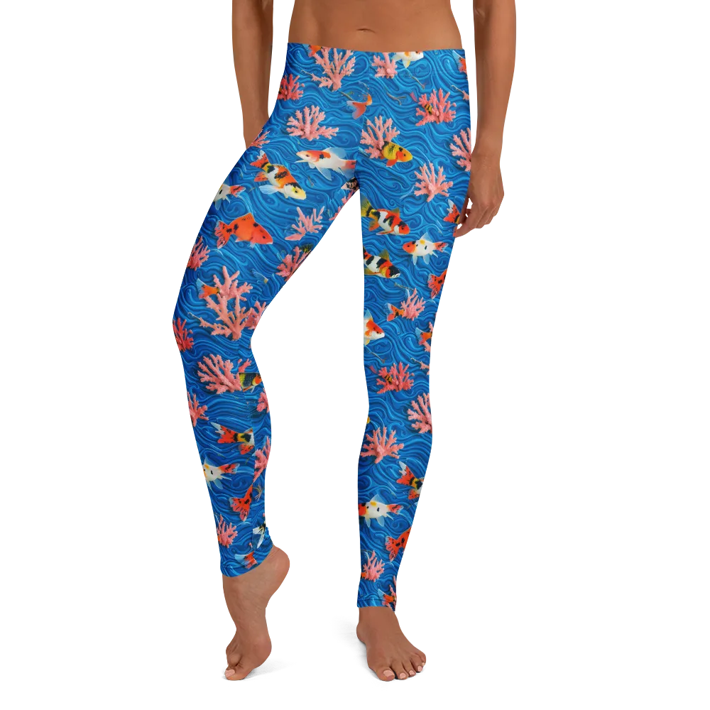 Neon Reef on Leggings — Front
