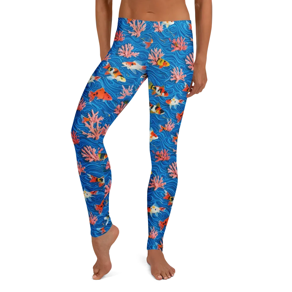 Neon Reef on Leggings — Front