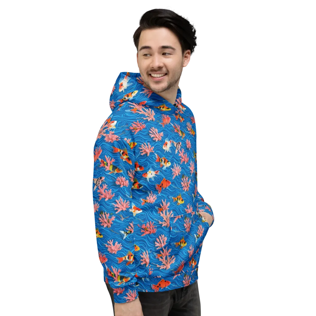 Neon Reef on Hoodie — Right
