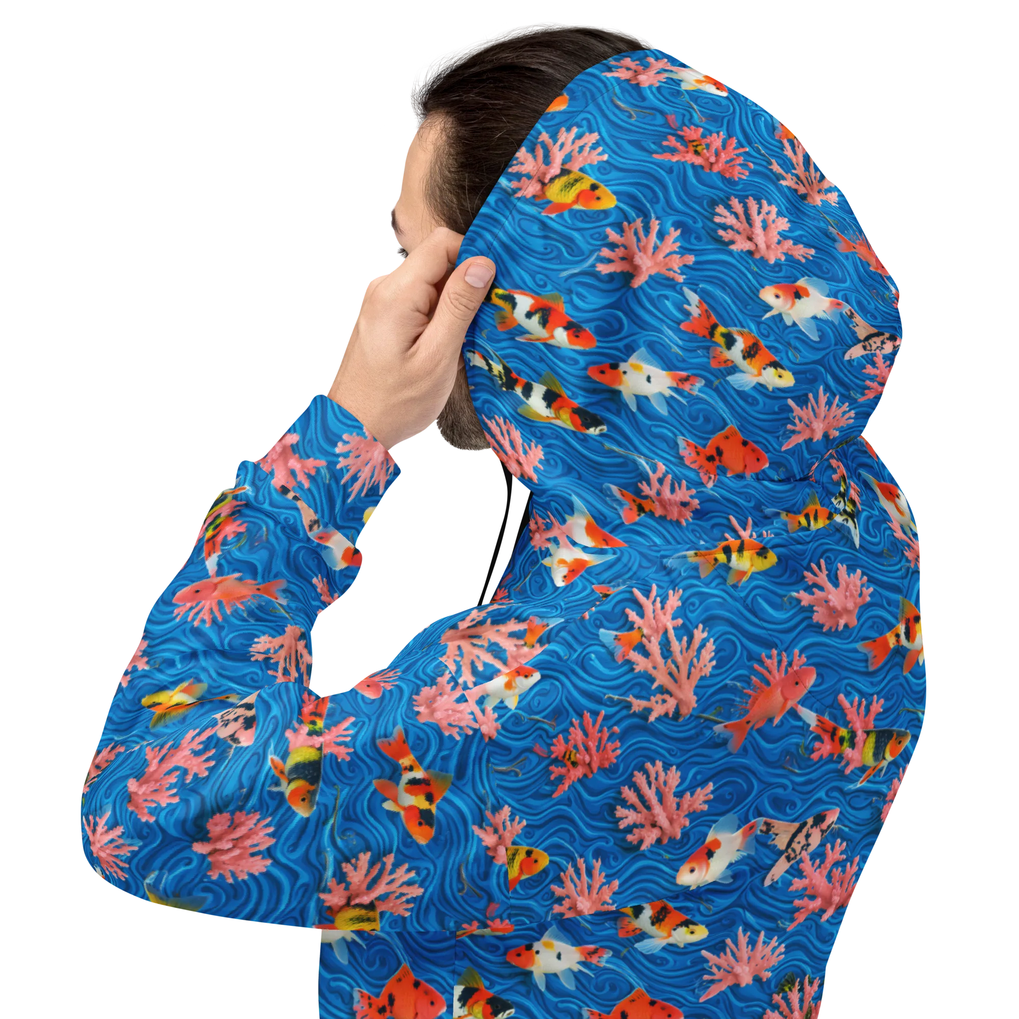 Neon Reef on Hoodie — Back