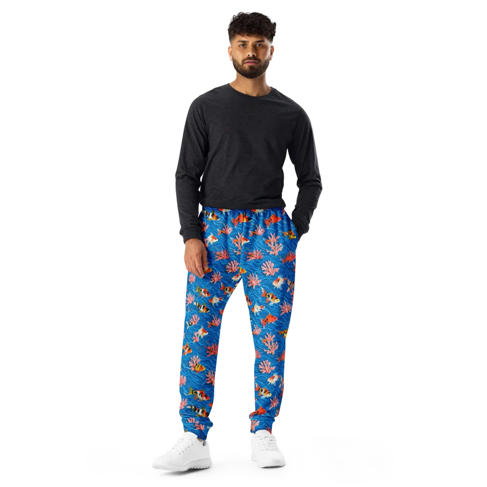 Neon Reef on Men's Joggers — Front