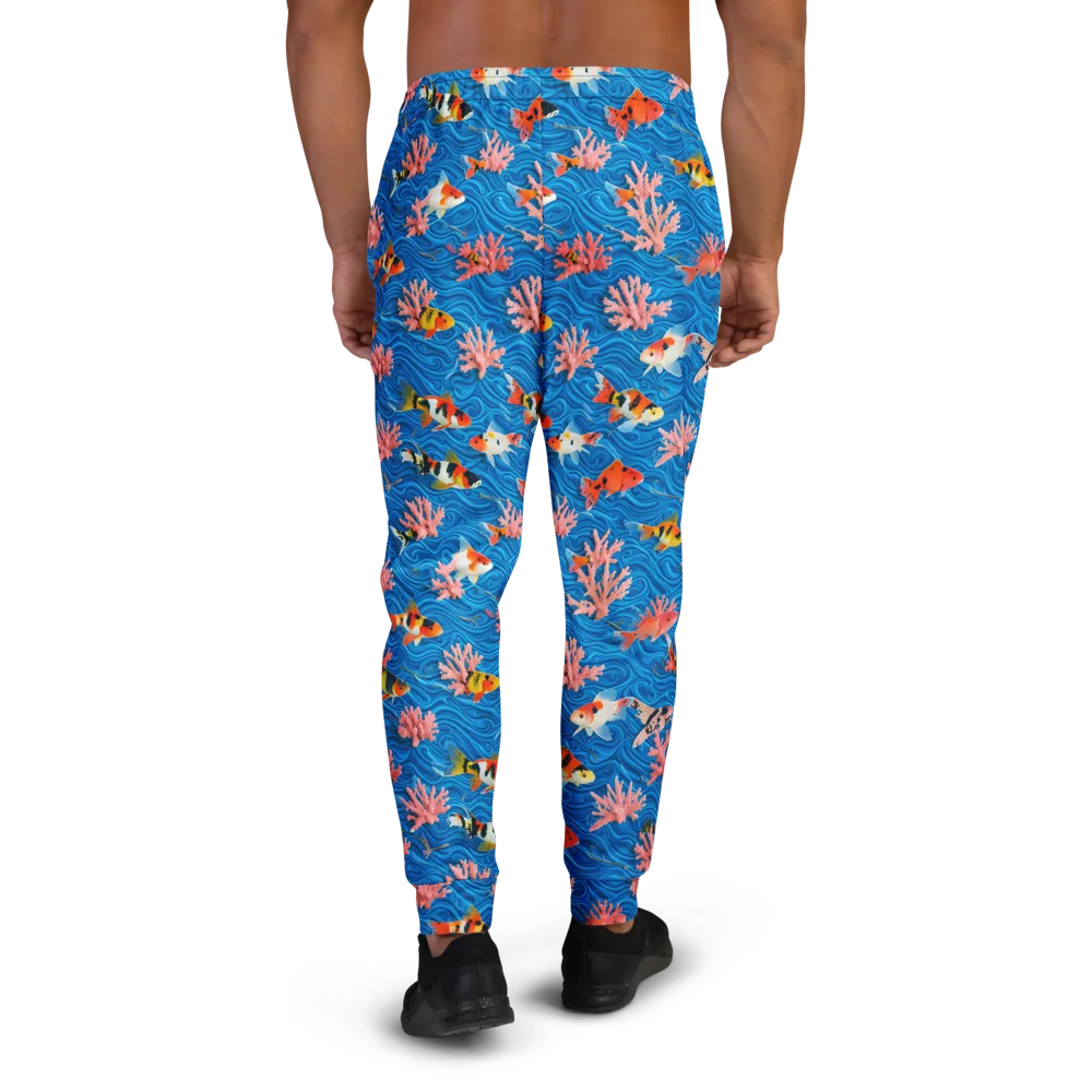 Neon Reef on Men's Joggers — Back
