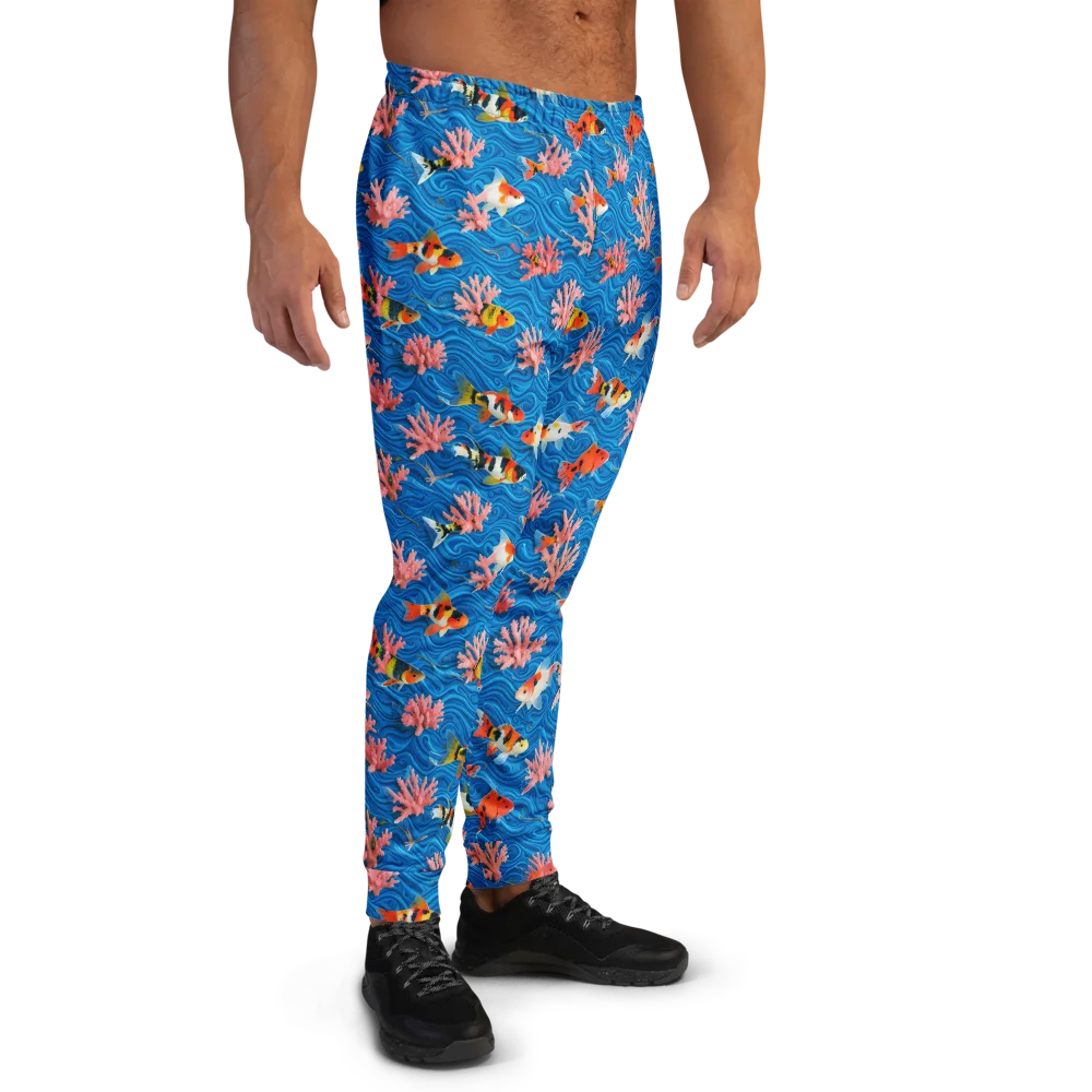 Neon Reef on Men's Joggers — Right