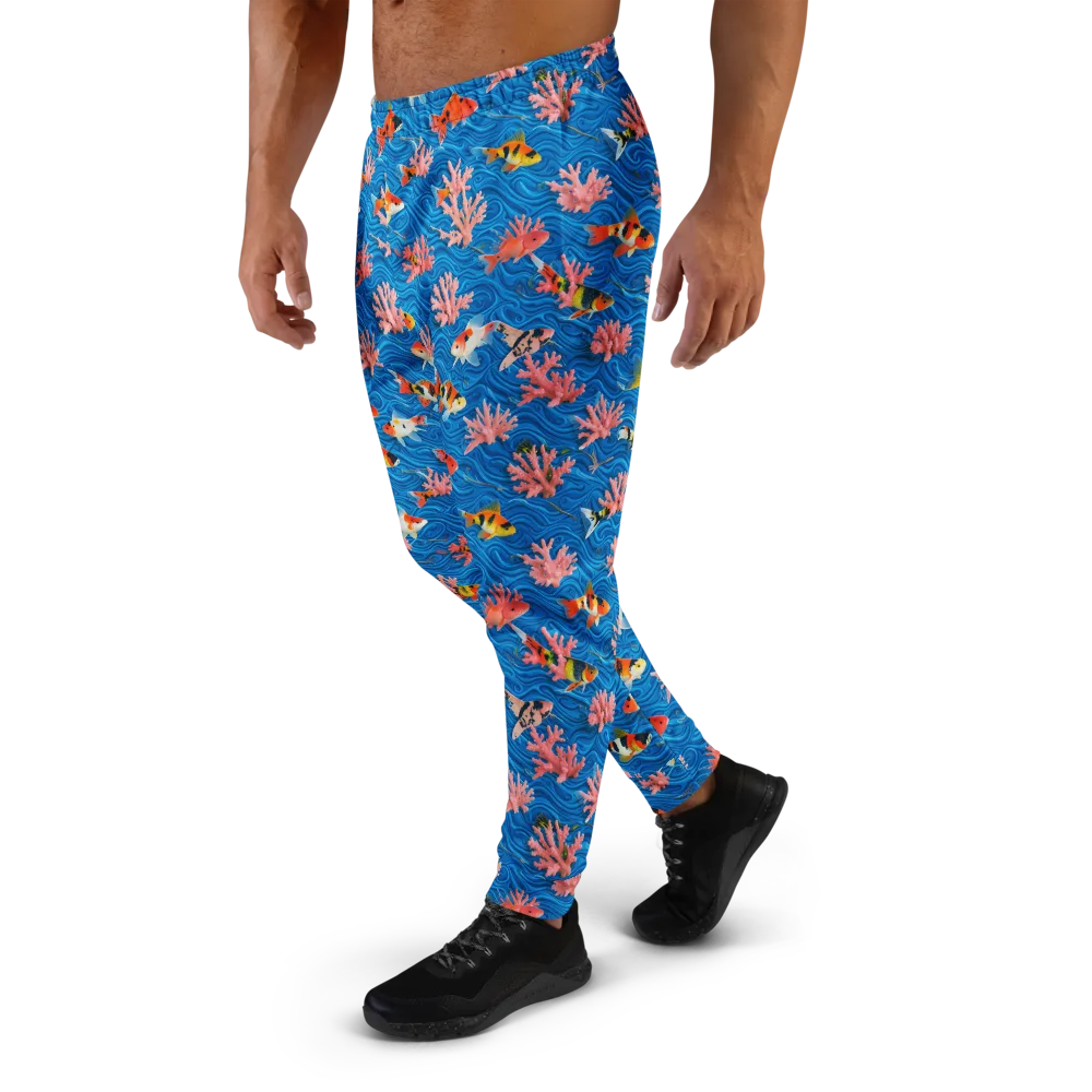 Neon Reef on Men's Joggers — Left