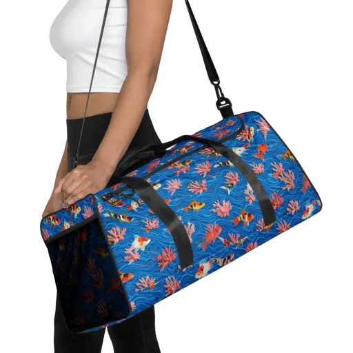 Neon Reef on a Duffle Bag