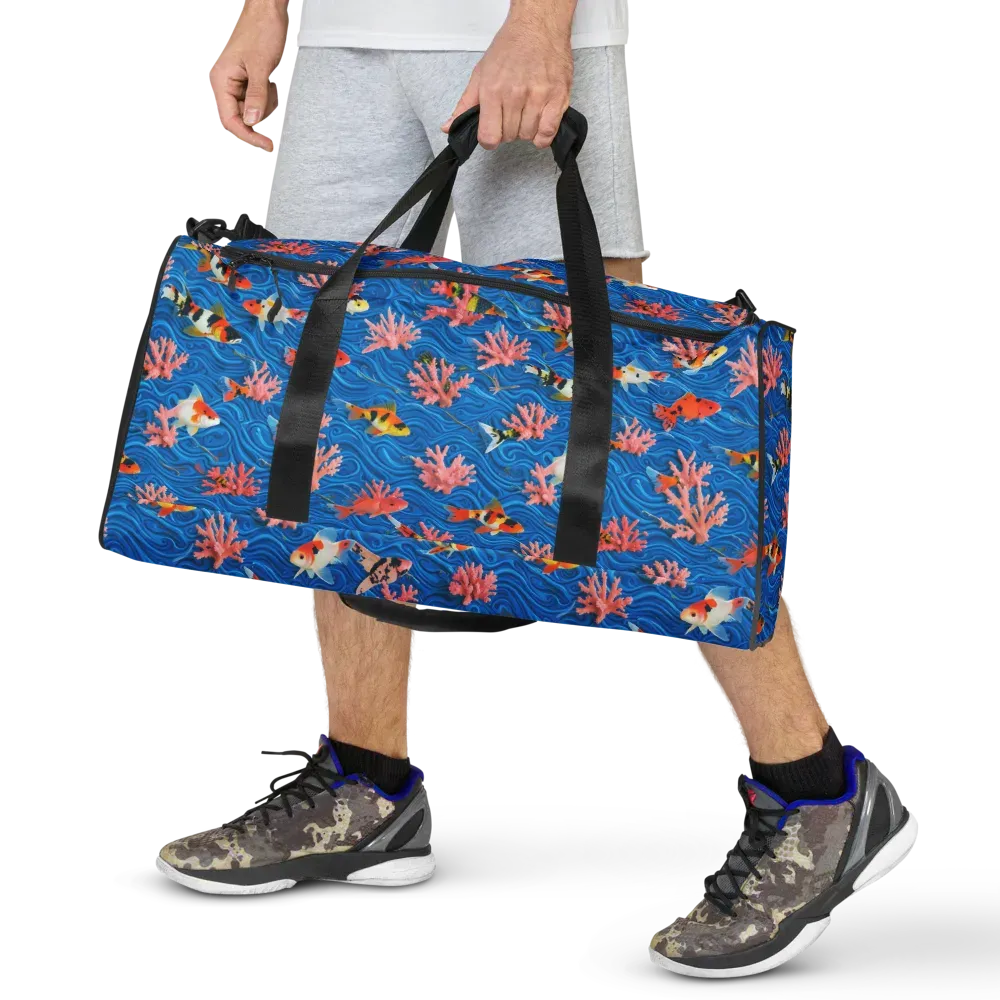 Neon Reef on Duffle Bag — Front