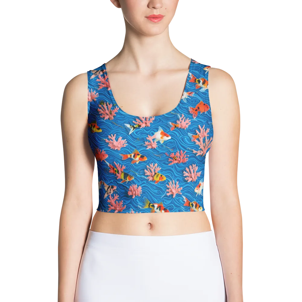 Neon Reef on Crop Top — Front
